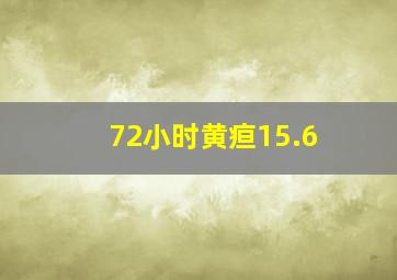 72小时黄疸15.6