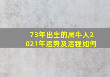 73年出生的属牛人2021年运势及运程如何