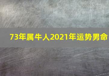 73年属牛人2021年运势男命