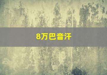 8万巴音汗