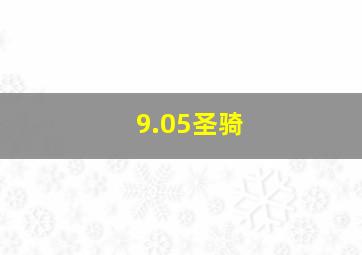 9.05圣骑