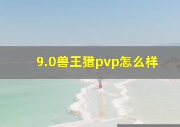 9.0兽王猎pvp怎么样