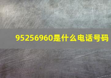 95256960是什么电话号码