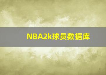 NBA2k球员数据库