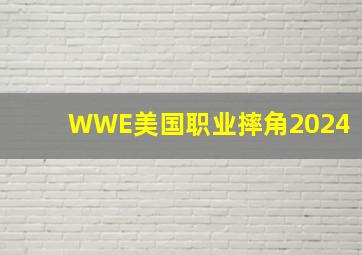 WWE美国职业摔角2024