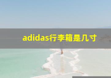 adidas行李箱是几寸