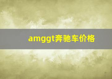 amggt奔驰车价格