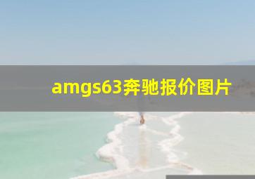 amgs63奔驰报价图片