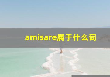 amisare属于什么词