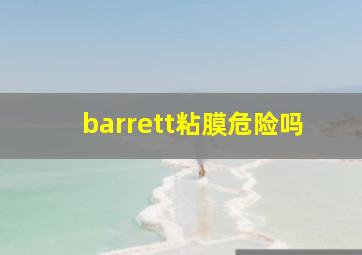 barrett粘膜危险吗