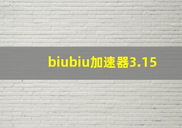 biubiu加速器3.15