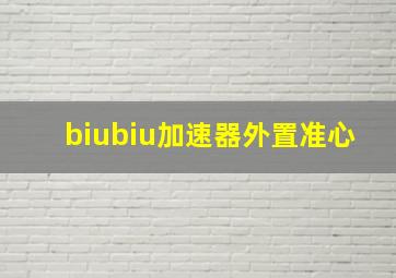 biubiu加速器外置准心