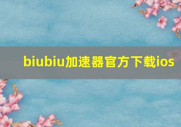 biubiu加速器官方下载ios