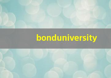 bonduniversity