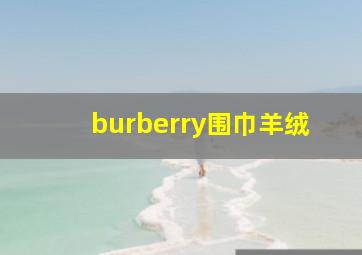 burberry围巾羊绒