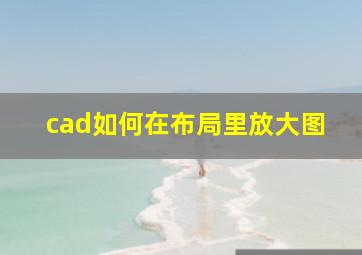 cad如何在布局里放大图