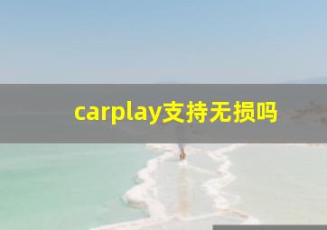 carplay支持无损吗