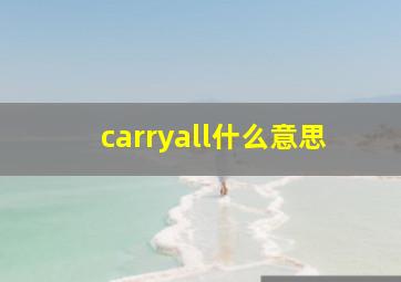 carryall什么意思