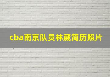 cba南京队员林葳简历照片