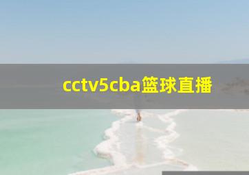 cctv5cba篮球直播