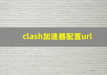 clash加速器配置url