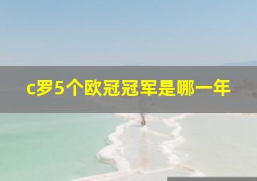 c罗5个欧冠冠军是哪一年