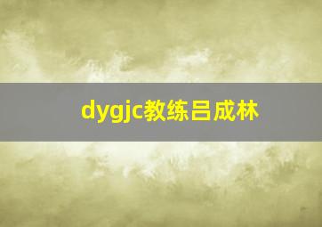 dygjc教练吕成林