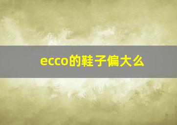 ecco的鞋子偏大么