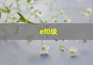 ef0级