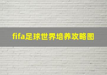 fifa足球世界培养攻略图