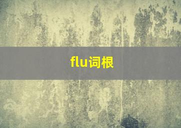 flu词根