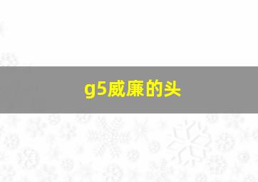 g5威廉的头