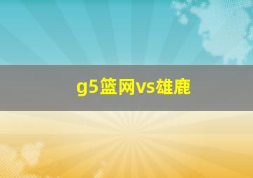 g5篮网vs雄鹿