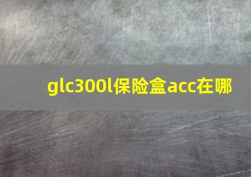 glc300l保险盒acc在哪