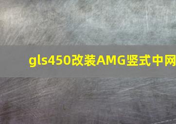 gls450改装AMG竖式中网