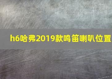 h6哈弗2019款鸣笛喇叭位置