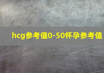 hcg参考值0-50怀孕参考值