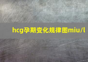 hcg孕期变化规律图miu/l