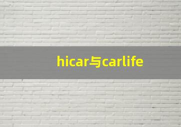 hicar与carlife