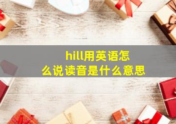 hill用英语怎么说读音是什么意思