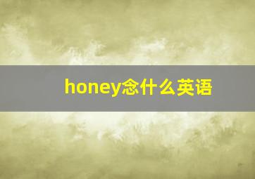 honey念什么英语