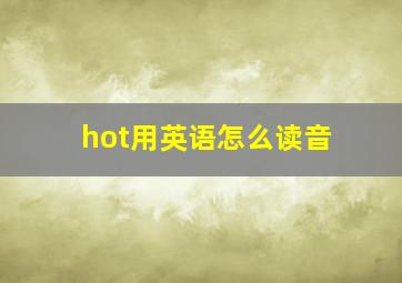 hot用英语怎么读音