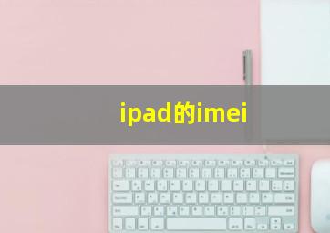 ipad的imei