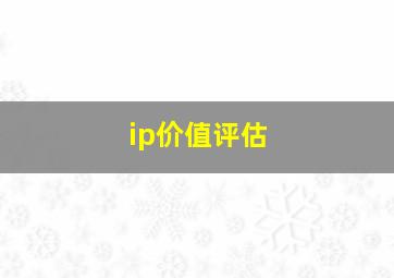 ip价值评估