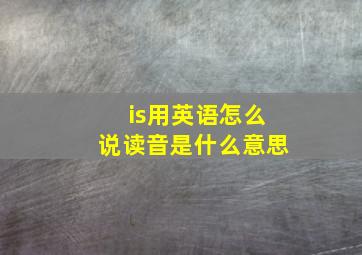 is用英语怎么说读音是什么意思