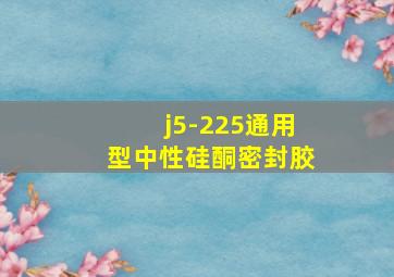 j5-225通用型中性硅酮密封胶