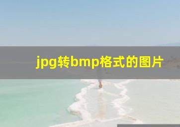 jpg转bmp格式的图片