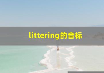 littering的音标