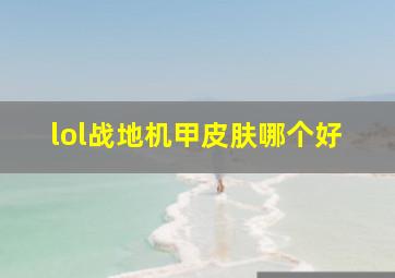 lol战地机甲皮肤哪个好