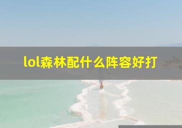 lol森林配什么阵容好打